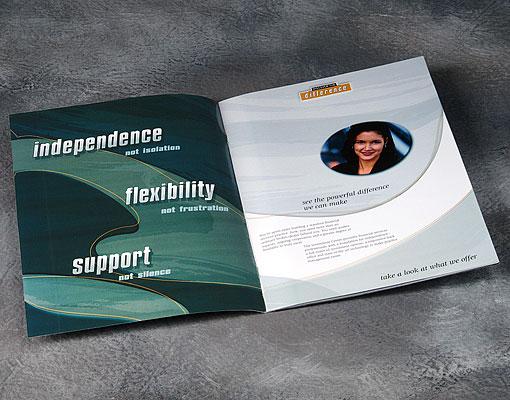 The investment center recruitment campaign informational brochure interior