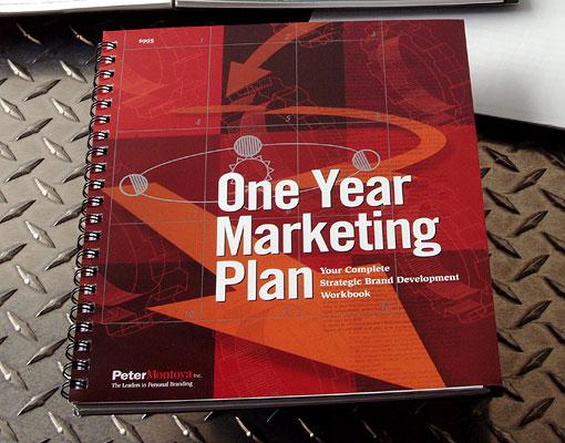 Peter Montoya Inc. - One Year Marketing Plan cover close-up