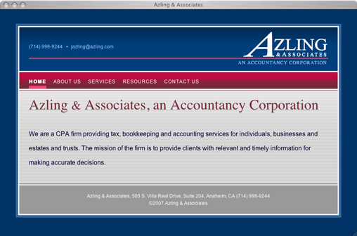 Azling and Associates home page